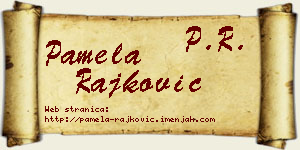 Pamela Rajković vizit kartica
